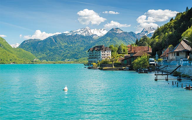 annecy lake in france